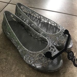 Crocs Isabella Glitter Flat Size 1